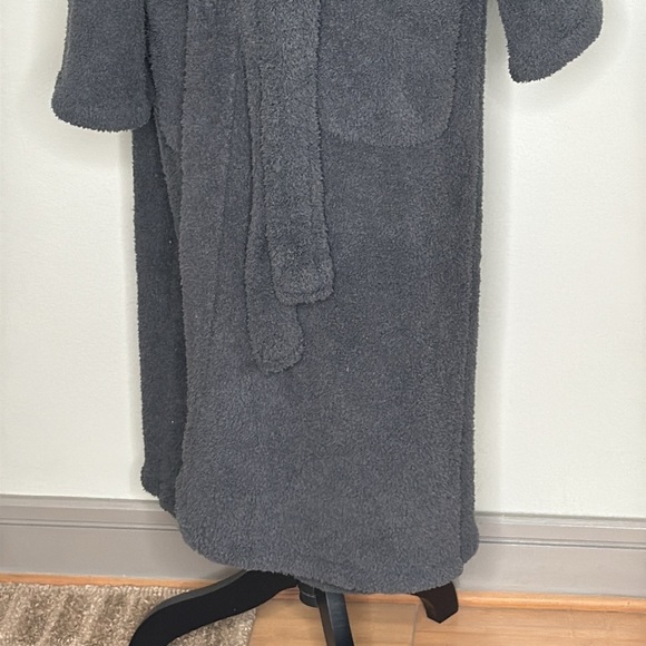 Barefoot Dreams CozyChic Long Sleeve Adult Robe in Navy Size 2 (Women's XL) - Picture 4 of 11